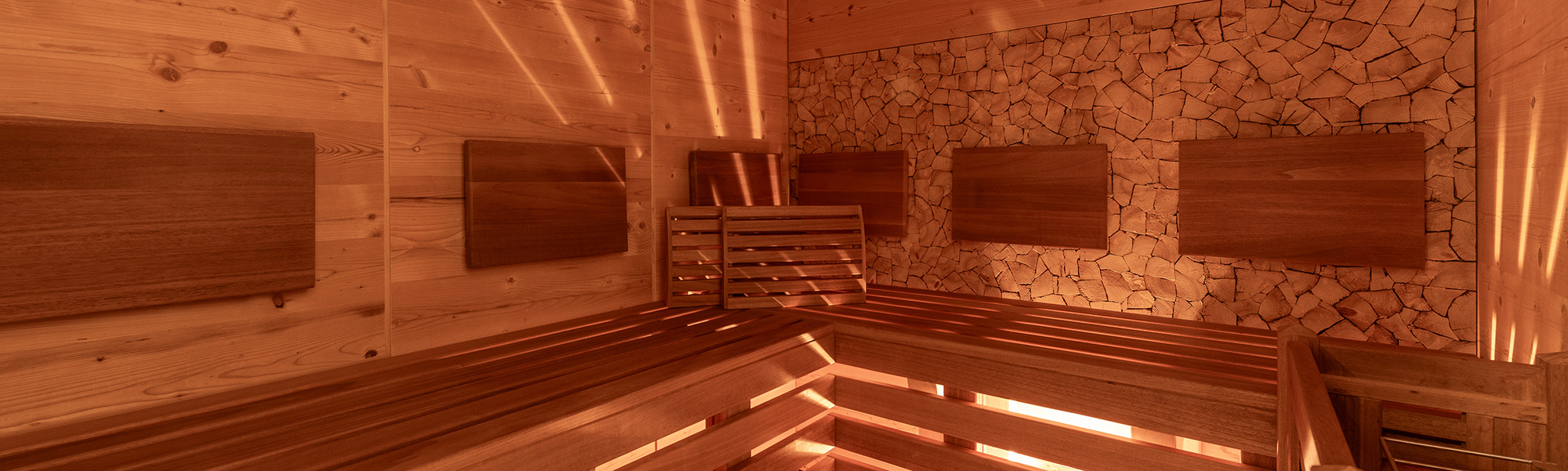 Sauna im Hotel Garni Bergwelt mit Holzinterieur für entspannte Wellnessmomente
